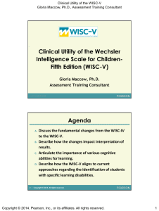Clinical Utility of the Wechsler Intelligence Scale for Children