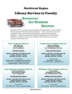 Library Services to Faculty - Ivy Tech Community College