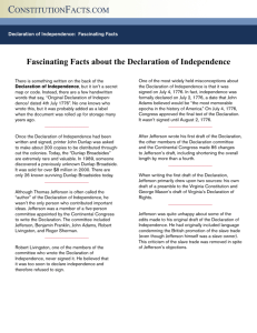 Fascinating Facts about the Declaration of Independence