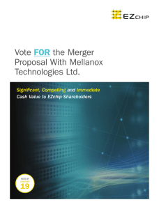 Vote FOR the Merger Proposal With Mellanox