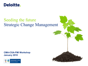 Strategic Change Management - Financial Management Institute of