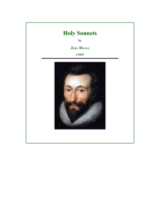 John Donne Holy Sonnets