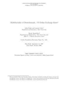 Multifractality of Deutschemark / US Dollar