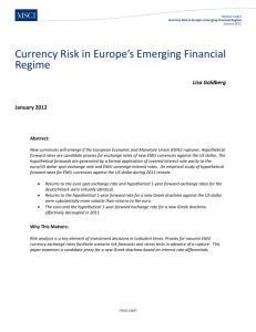 Market Insight Currency Risk in Europe's Emerging Financial