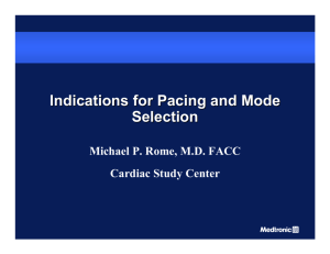 Indications for Pacing and Mode Selection