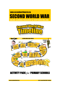 Unit 1 Timeline Activity Pack  Second World War