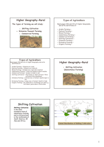 2. Shifting Cultivation