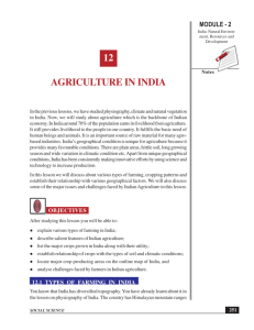 12 AGRICULTURE IN INDIA