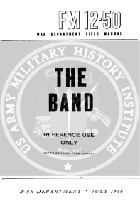 FM 12-50 ( The Band ) - Regimental Drum Major Association