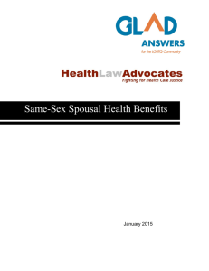 Same-Sex Spousal Health Benefits