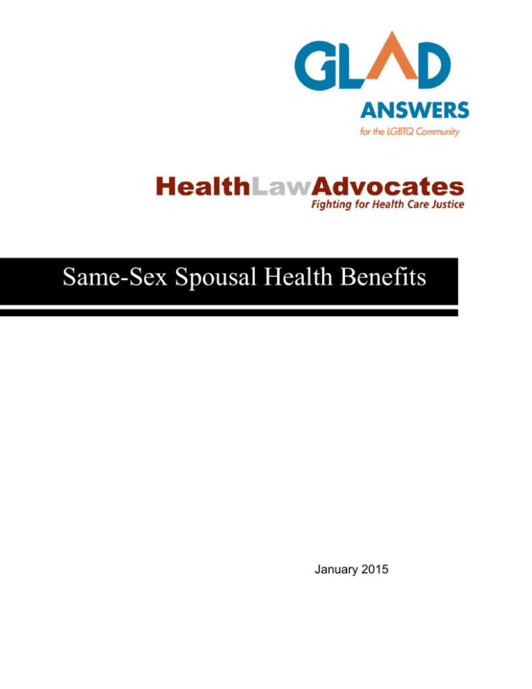 Same Sex Spousal Health Benefits