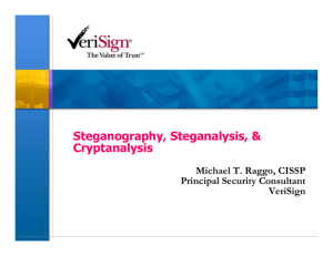 Steganography, Steganalysis, & Cryptanalysis