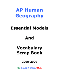 AP Human Geography - PHS International Baccalaureate