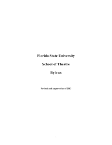 Florida State University School of Theatre Bylaws