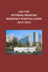 lac+usc internal medicine residency survival guide 2013-2014