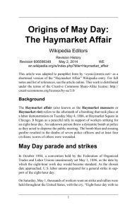 Origins of May Day: The Haymarket Affair