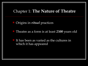Chapter 1: The Nature of Theatre