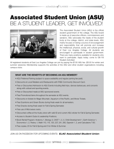 Associated Student Union (ASU)
