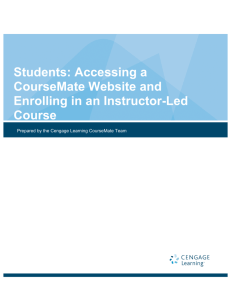 CourseMate Instructions
