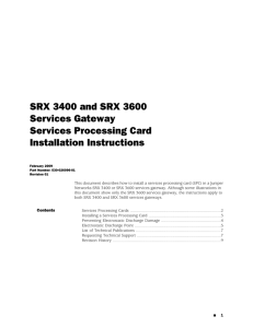 Services Processing Cards