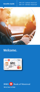 BMO Affinity SPC MasterCard Benefits Guide