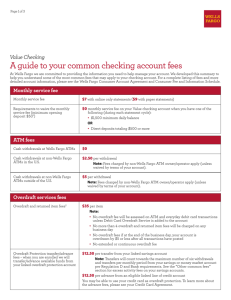 A guide to your common checking account fees
