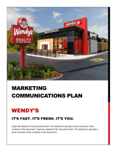 Wendy's Marketing Campaign