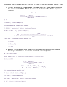 Extra Practice Mixed Gas Law Problems Answers