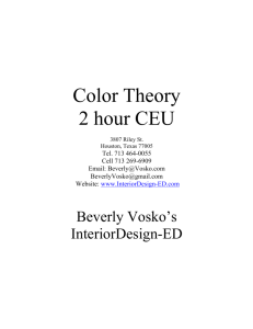 Color Theory 2 hour CEU - InteriorDesign-ED