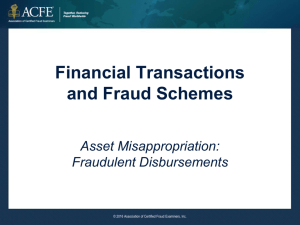 Financial Transactions and Fraud Schemes