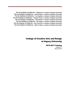 College of Creative Arts and Design at Argosy University