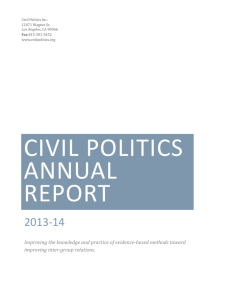 Civil Politics Annual Report