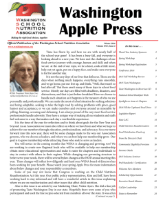 Apple Press - Washington School Nutrition Association