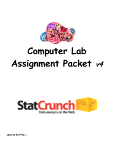 Computer Lab Assignment Packet