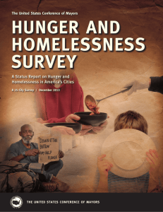 Hunger and Homelessness Survey