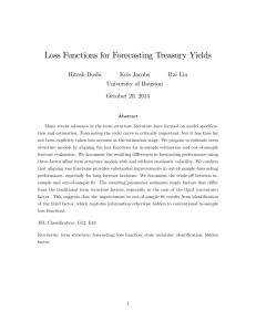 Loss Functions for Forecasting Treasury Yields