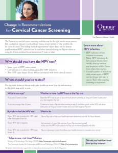 for Cervical Cancer Screening
