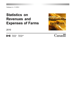 Statistics on Revenues and Expenses of Farms