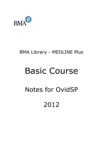 Medline Plus basic course manual