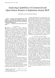 Analyzing Capabilities of Commercial and Open