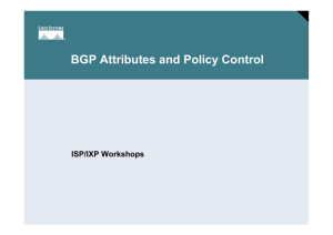 BGP Attributes