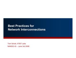 Best Practices for Network Interconnections