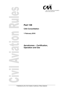 Part 139 - Civil Aviation Authority of New Zealand