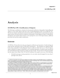 Appendix C Part 139 Analysis