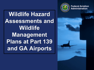 Wildlife Hazard Assessments and Wildlife Management Plans at