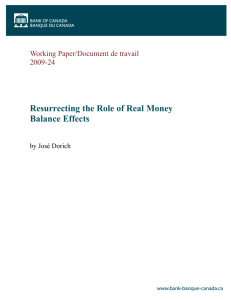 Resurrecting the Role of Real Money Balance Effects