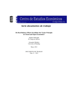 Serie documentos de trabajo - Centro de Estudios Económicos