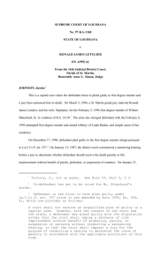 1360 STATE OF LOUISIANA v. RONALD JAMES LETULIER