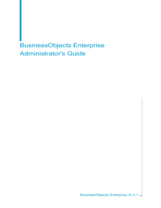 BusinessObjects Enterprise Administrator's Guide