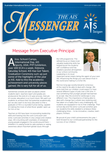 AIS Messenger, issue no.20 - Australian International School